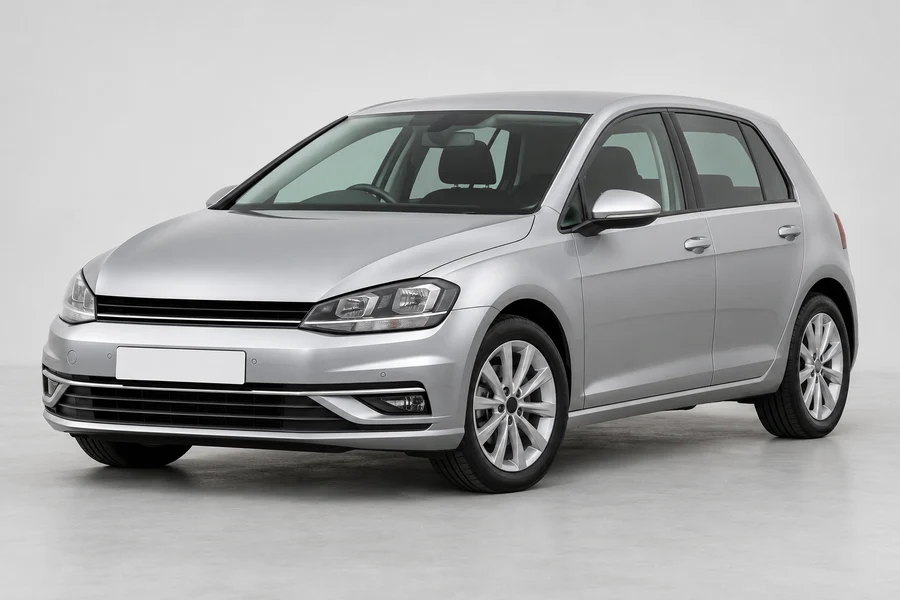 Silver Volkswagen Golf